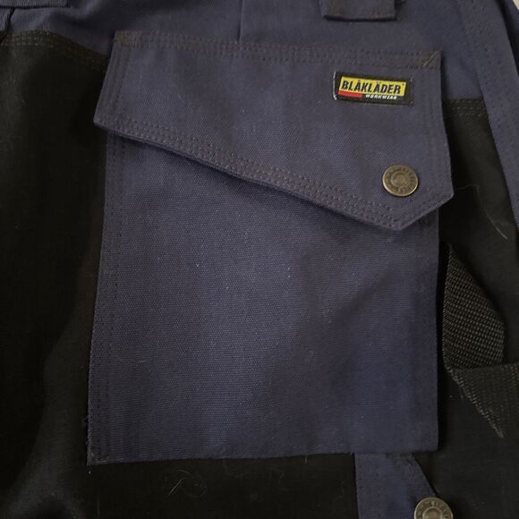 Blaklader Workwear Pants 38x31 Blue Utility Cargo Reinforced Durable Tradesman - Picture 10 of 16